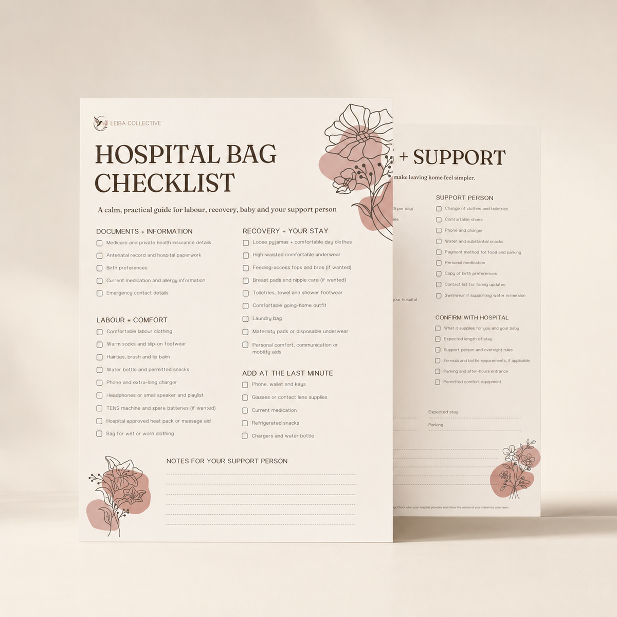 Leiba Free Hospital Checklist